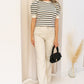 NEW EMMA FAUX LEATHER TROUSER (IVORY)