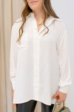 MERCEDES BUTTON UP TUNIC (WHITE)