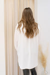 MERCEDES BUTTON UP TUNIC (WHITE)