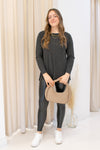 NEW SAM KNIT LONG SLEEVE SHIRT (CHARCOAL)