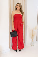 NEW MAKAYLA JUMPSUIT (RED)