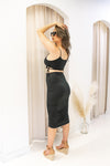 NEW NADIA TWO PIECE MIDI DRESS (BLACK) | BUTTER BASIX