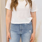 NEW CARLY CROPPED T-SHIRT (WHITE)