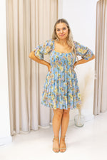 NEW DUSKA MINI BABYDOLL (BLUE FLORAL)