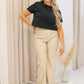 NEW MEGHAN FAUX LEATHER TROUSER