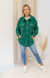 NEW ZAYNE FLEECE SHACKET (GREEN)