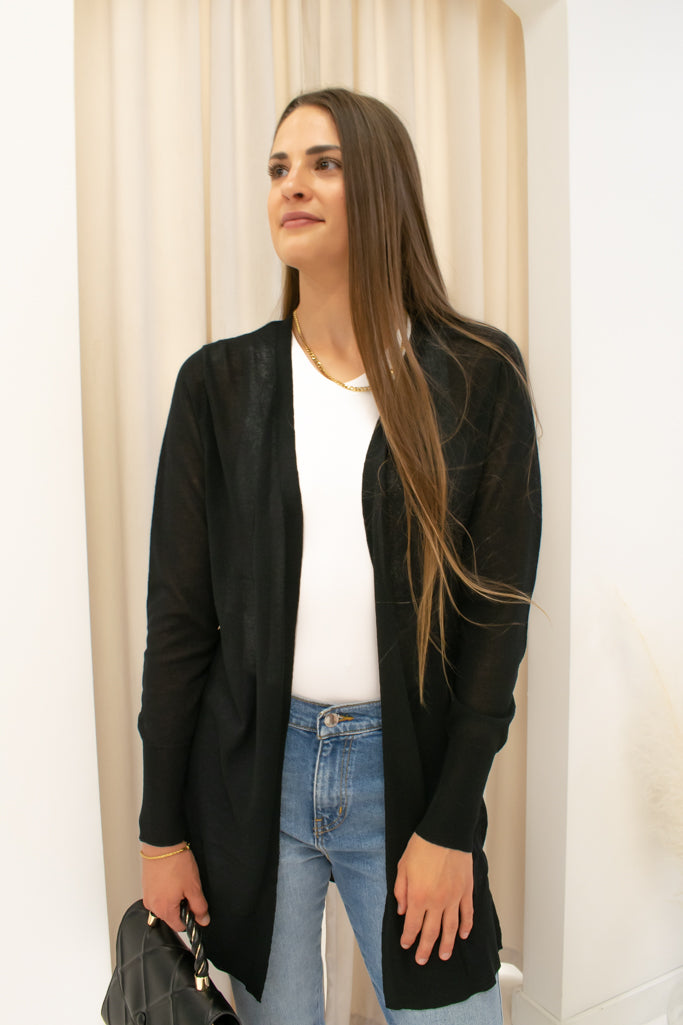 NEW HARRIS CARDIGAN (BLACK)