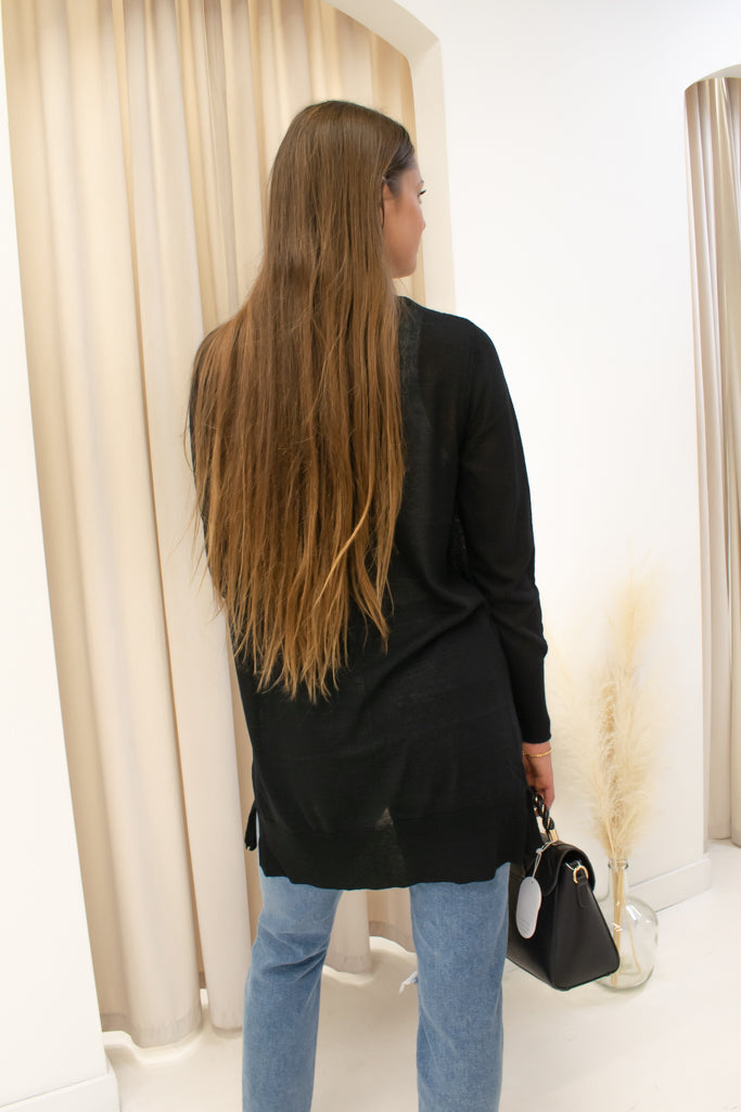 NEW HARRIS CARDIGAN (BLACK)