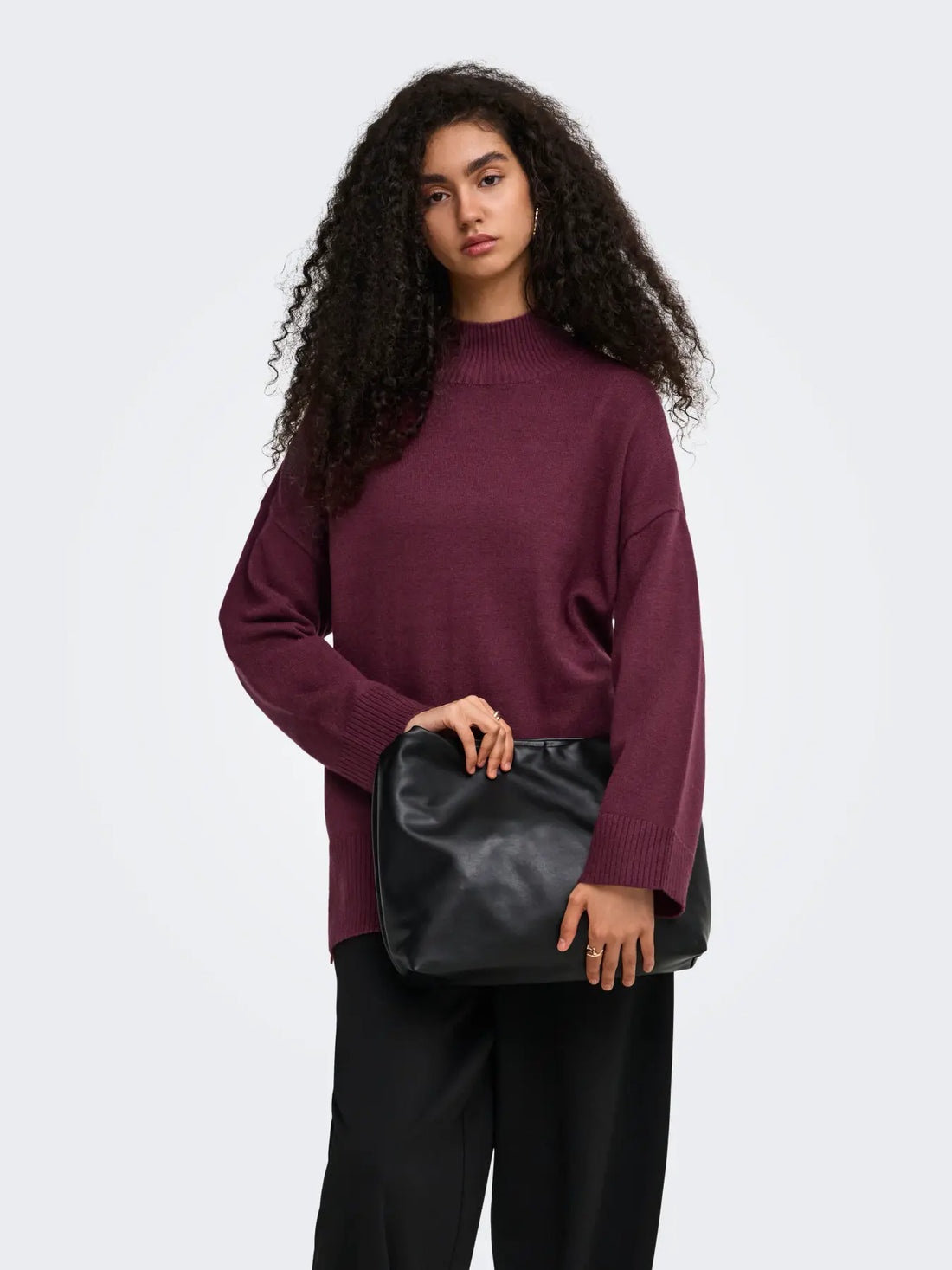 MARY SWEATER (BURGUNDY) | ONLY