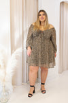 NEW CARMANA LEOPARD MINI DRESS (CURVY)