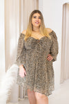 NEW CARMANA LEOPARD MINI DRESS (CURVY)