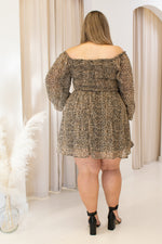 NEW CARMANA LEOPARD MINI DRESS (CURVY)