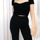 NEW SWEETHEART RIBBED CROP