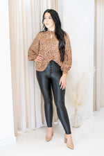 NEW OLIVIA BLACK LEATHER PANTS (RESTOCK)