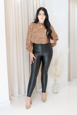 NEW OLIVIA BLACK LEATHER PANTS (RESTOCK)