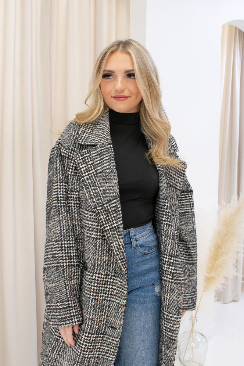 NEW EMORY PLAID COAT