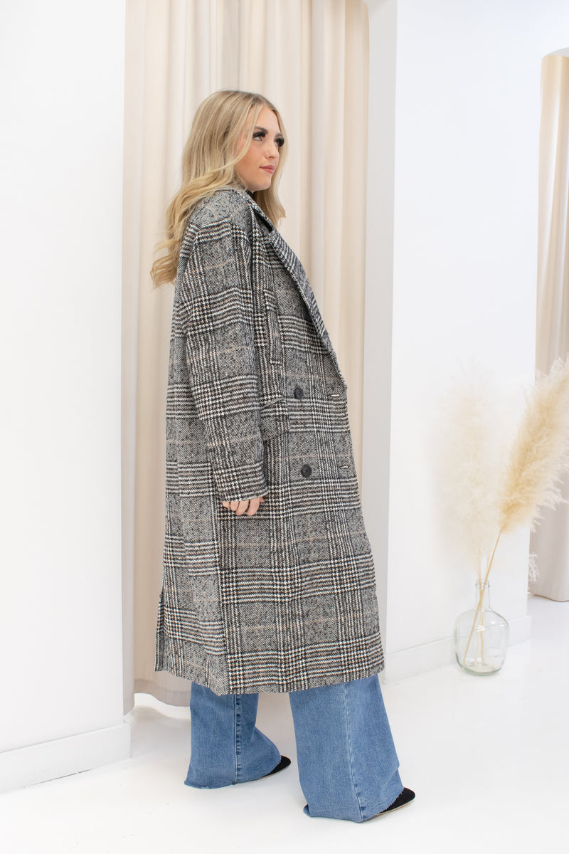 NEW EMORY PLAID COAT