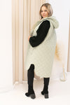 NEW POPPY OVERSIZED QUILTED VEST (SAGE)