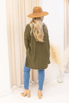 NEW KORI WAFFLE SWEATER (DARK OLIVE)