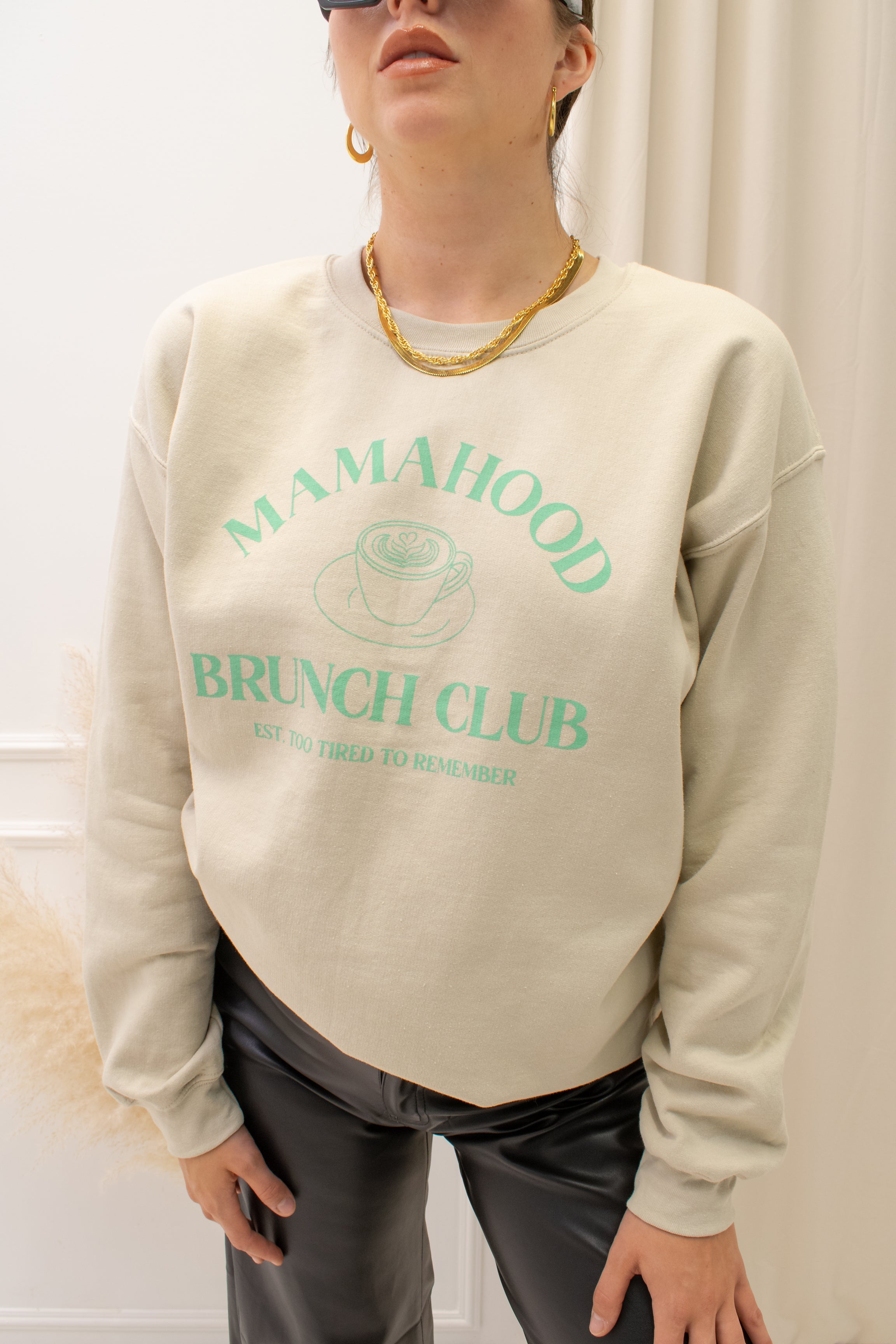 NEW MAMA HOOD SWEATER (SAND)