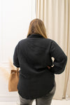 NEW BLACK STELLA COLLARED SHIRT (CURVY)