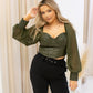 NEW MALEAH CROP TOP (OLIVE)