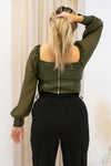 NEW MALEAH CROP TOP (OLIVE)