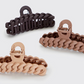 NEW Eco-friendly Chain Claw Clip 3pc Set - Neutral