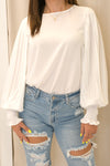 NEW LAUREN BLOUSE (WHITE)