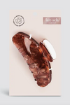 NEW MARBLE HAIR CLIP BROWN | KITSCH