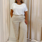 NEW RORY LINEN PANT (CURVY) (IVORY)