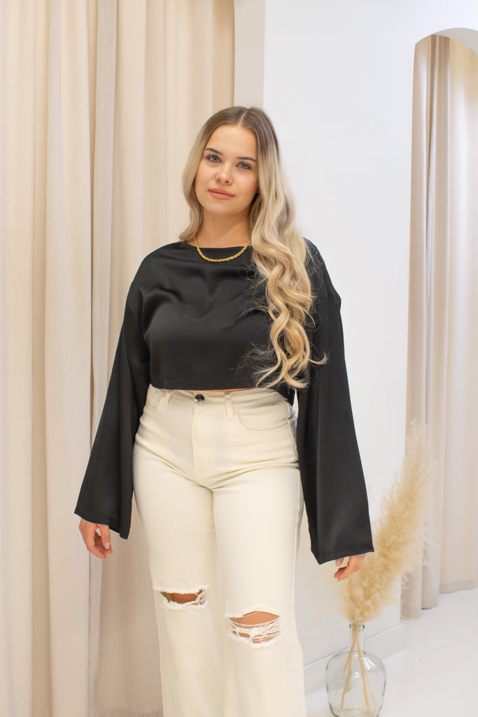 NEW ZOE CROP TOP (BLACK)