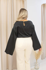 NEW ZOE CROP TOP (BLACK)