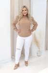 NEW SAILORE RIBBED SWEATER (TAUPE